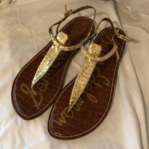Sam Edelman Gold Sandals